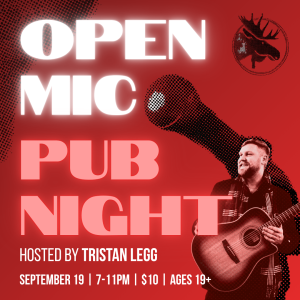 Open Mic Pub Night with Tristan Legg