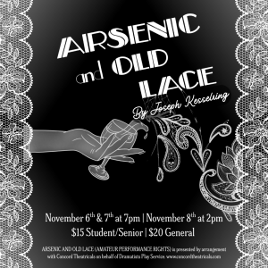 Arsenic and Old Lace - Nov. 8
